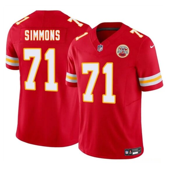 Mens Youths Kids Womens Josh Simmons Jersey Red Stitched